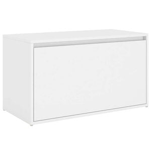 vidaXL Banc d'entr&eacute;e 80x40x45 cm Blanc Bois d&rsquo;ing&eacute;nierie