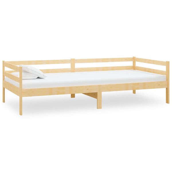 vidaXL Lit de jour sans matelas bois de pin massif 90x200 cm