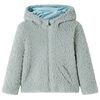 Veste &agrave; capuche pour enfants fausse fourrure vert menthe 116