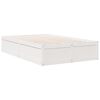 vidaXL Lit bibliothèque sans matelas blanc 120x190 cm bois pin massif