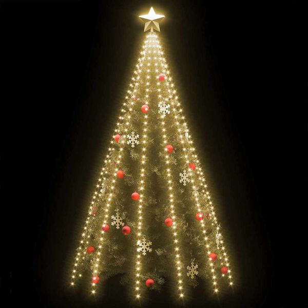 vidaXL Guirlande lumineuse filet d'arbre de No&euml;l 500 LED 500 cm