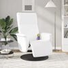 vidaXL Fauteuil de massage inclinable Blanc 71 x 90 x 105 cm