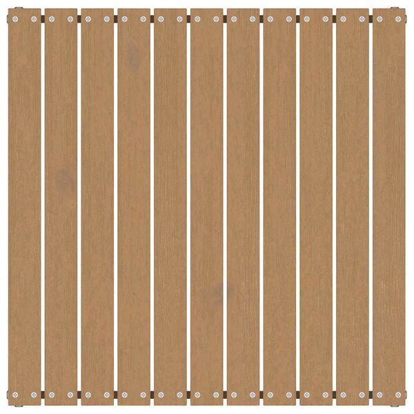 vidaXL Repose-pied de jardin et coussin Marron miel Bois de pin massif