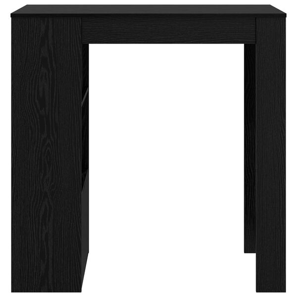 vidaXL Table de bar Ch&ecirc;ne noir 102 x 50 x 103,5 cm Bois d'ing&eacute;nierie
