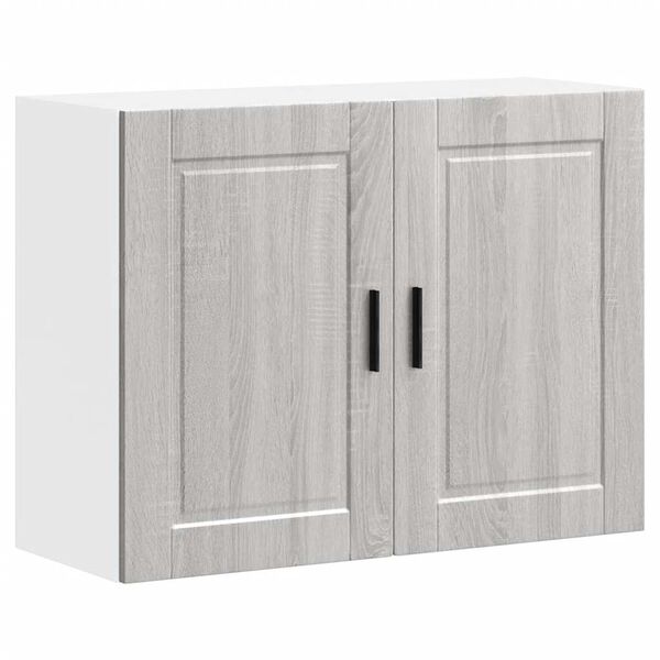 vidaXL Armoire murale de cuisine Porto sonoma gris bois d'ing&eacute;nierie