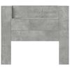 vidaXL T&ecirc;te de lit Gris b&eacute;ton 120 x 16,5 x 103,5 cm Bois d'ing&eacute;nierie