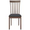 vidaXL Chaises à manger coussins 2 pcs marron bois massif caoutchouc