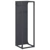 vidaXL Portant de bois chauffage anthracite 25x25x80 cm