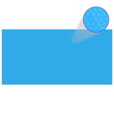 vidaXL Couverture de piscine rectangulaire 1200x600 cm PE Bleu