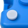 vidaXL R&eacute;servoir d'eau sur roues pour camping 25 L Bleu