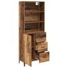 vidaXL Haut Armoire Bois Ancien 69,5 x 34 x 180 cm Bois d'ing&eacute;nierie
