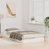 vidaXL Cadre de lit Blanc 100 x 210 cm Pin massif