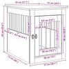 vidaXL Meuble de cage pour chiens ch&ecirc;ne sonoma 55x75x65 cm