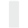 vidaXL Table de bar et &eacute;tag&egrave;res blanc 90x40x103,5 cm bois d'ing&eacute;nierie