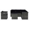 vidaXL Salon palette de jardin 7 pcs avec coussins Bois de pin massif