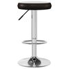 vidaXL Tabourets de bar lot de 2 marron similicuir