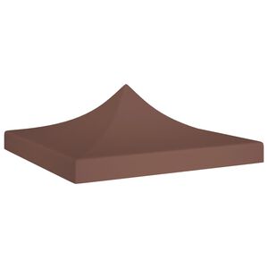 vidaXL Toit de tente de r&eacute;ception 3x3 m Marron 270 g/m&sup2;