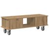 vidaXL Meuble TV Ch&ecirc;ne artisanal 100 x 35 x 35 cm Bois d'ing&eacute;nierie