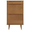 vidaXL Armoire &agrave; chaussures MOLDE Marron 59,5x35x103 cm Bois de pin