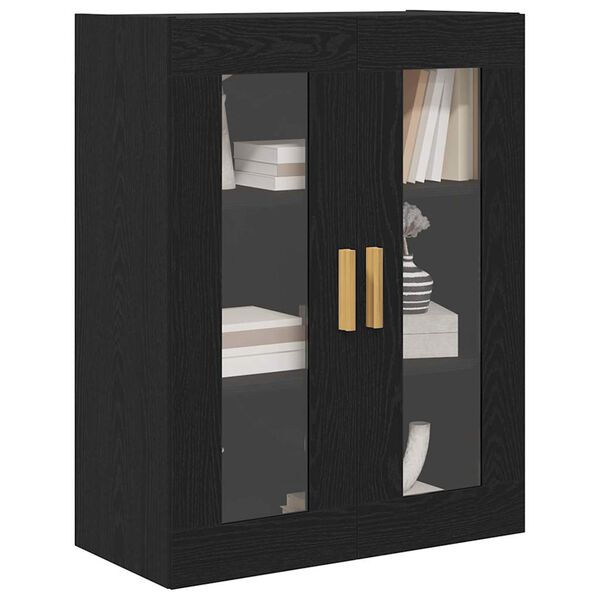 vidaXL Meuble mural Chêne noir 69,5 x 34 x 90 cm Bois d'ingénierie