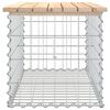 vidaXL Banc de jardin design de gabion 83x44x42 cm bois massif de pin