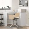 vidaXL Bureau d'angle avec tiroir Blanc 102 x 88 x 75 cm