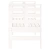 vidaXL Banc de jardin blanc 111,5x53x71 cm bois massif de pin