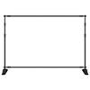 vidaXL Supports de toile de fond 2 pcs noir 305x243 cm acier