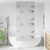 vidaXL Store enrouleur de douche 90x240 cm largeur du tissu 86 cm