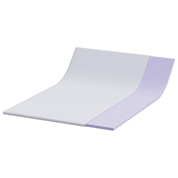 vidaXL Surmatelas Blanc 160 x 200 cm Tissu Jacquard