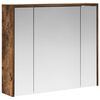 vidaXL Armoire Miroir de Salle de Bain Ch&ecirc;ne fum&eacute; 73,5 x 16 x 62,5 cm