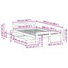 vidaXL Cadre de lit sans matelas 120x200 cm bois de pin massif