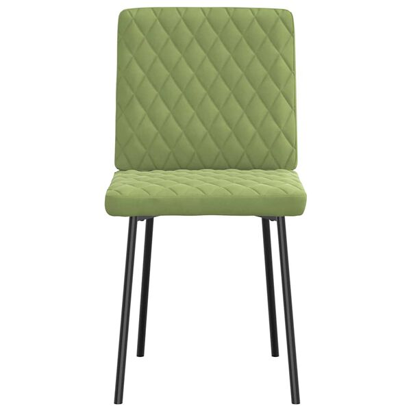 vidaXL Chaises à manger lot de 2 Vert clair Velours