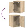 vidaXL Armoires de garage 2 pcs ch&ecirc;ne sonoma bois d'ing&eacute;nierie