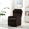 vidaXL Fauteuil inclinable Marron fonc&eacute; 66.5 x 94 x 101.5 cm Polyester