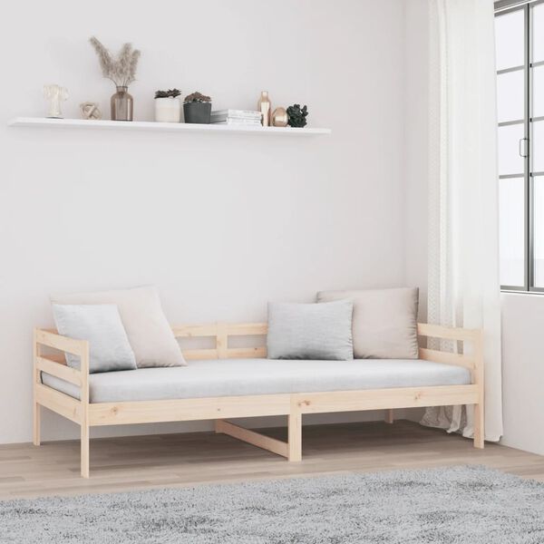 vidaXL Lit de jour sans matelas 80x200 cm bois de pin massif