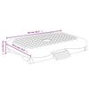vidaXL Repose-pieds Noir 46x34,5x11 cm
