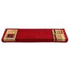 vidaXL Tapis d'escalier autoadh&eacute;sifs 5 pcs 65x21x4 cm Rouge