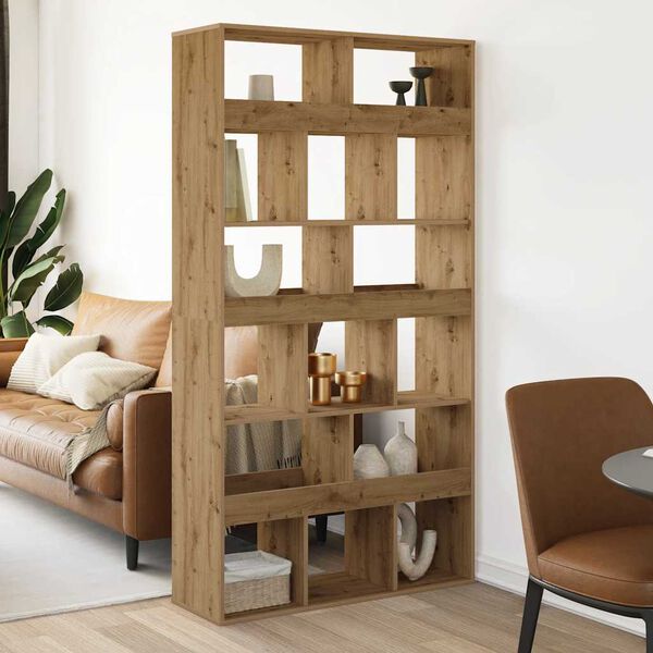 vidaXL Biblioth&egrave;que ch&ecirc;ne artisanal 100x33x187,5 cm bois d'ing&eacute;nierie