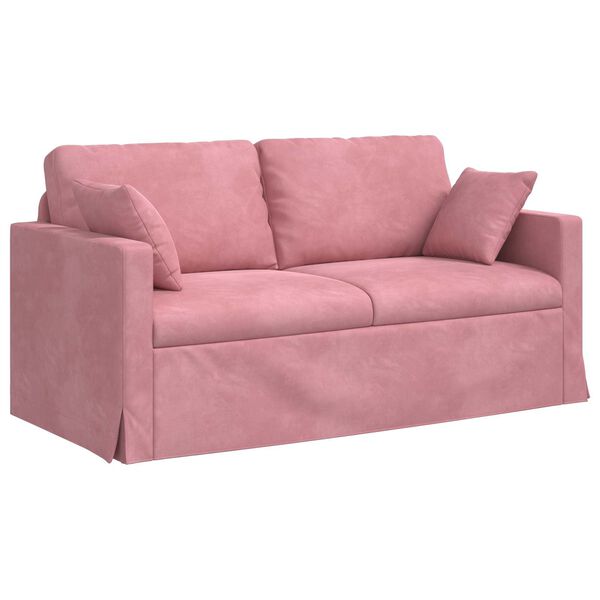vidaXL Canap&eacute; Rose 158 x 78 x 80 cm Velours