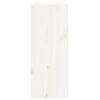 vidaXL Armoire à vin Blanc 62x25x62 cm Bois de pin massif