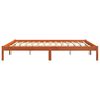 vidaXL Cadre de lit sans matelas cire marron 180x200cm bois pin massif