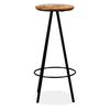 vidaXL Tabourets de bar lot de 2 bois massif de récupération