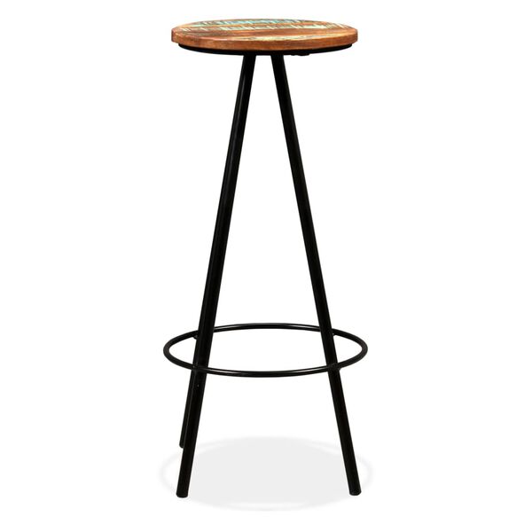 vidaXL Tabourets de bar lot de 2 bois massif de récupération