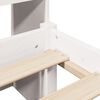 vidaXL Lit biblioth&egrave;que sans matelas blanc 160x200 cm bois pin massif