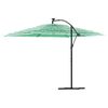 vidaXL Parasol de jardin avec m&acirc;t en acier vert 290x290x238 cm