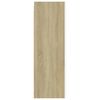 vidaXL Meubles TV 2 pcs Blanc et chêne sonoma Bois d’ingénierie