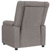 vidaXL Fauteuil de massage Taupe Tissu