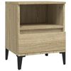 vidaXL Table de chevet Ch&ecirc;ne sonoma 40x35x50 cm