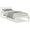 vidaXL Cadre de lit extra long sans matelas 80x220 cm bois massif pin